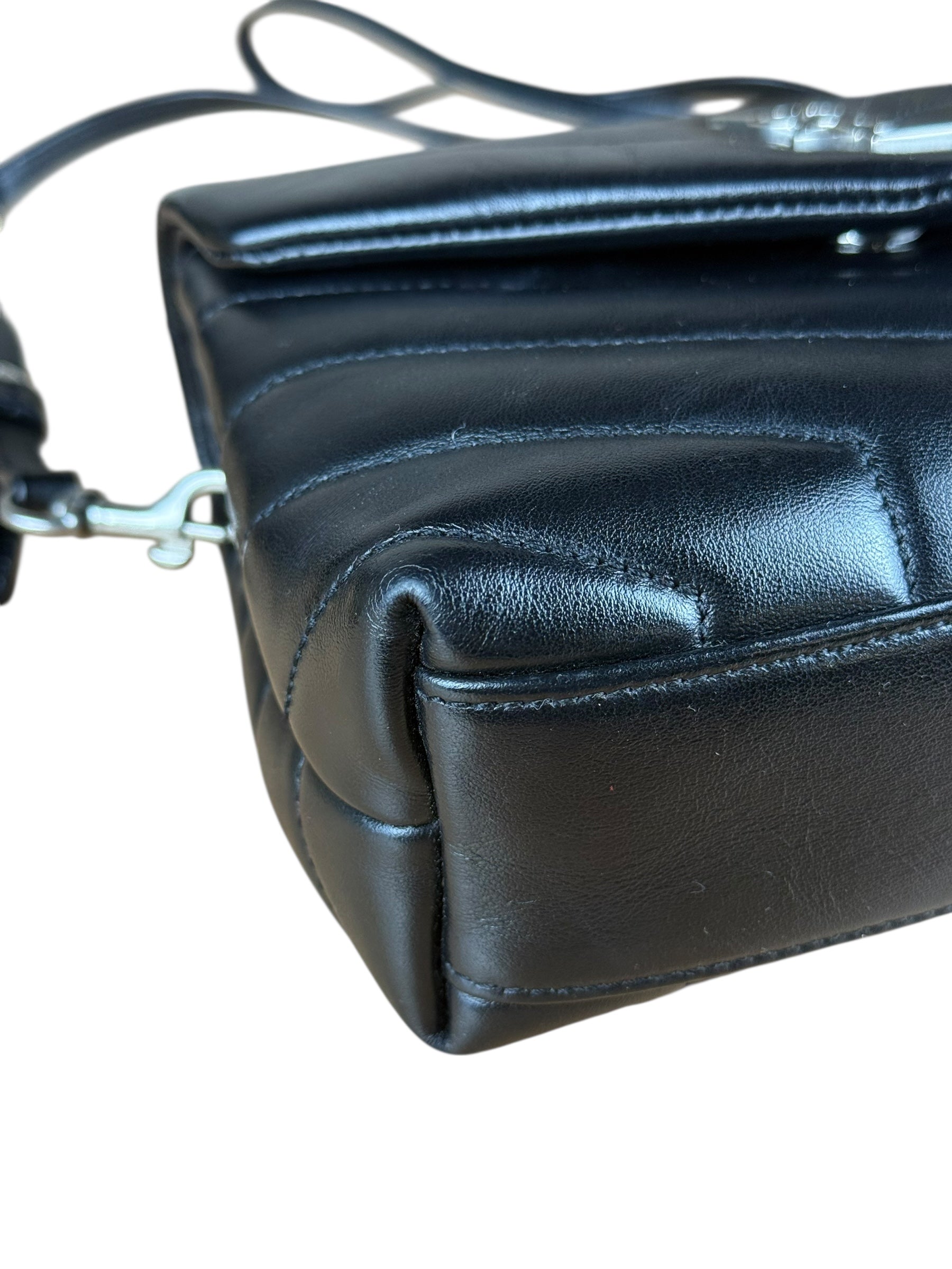 Saint Laurent Loulou Black Leather Shoulder Bag