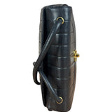 Chanel Black Mademoiselle Vertical Quilted Flap 1992 17ds