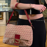 Fendi Vintage Red FF Mamma Baguette