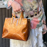 Louis Vuitton Monogram Bronze Vernis Reade PM