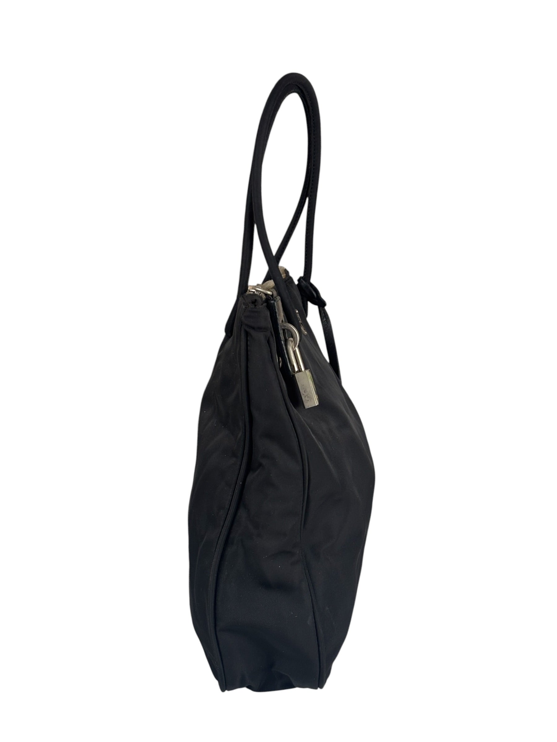 Prada Black Tessuto Nero Nylon Tote/Shoulder Bag