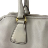 Prada Saffiano Lux Leather Grey 2Way Shopping Bag