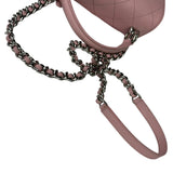 Chanel Pink Stitch Quilt Ring My Bag 2Way Flap 2017
