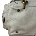 Chloé Ivory Leather Mini Paddington Handbag