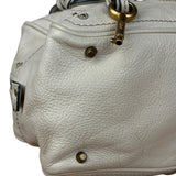 Chloé Ivory Leather Mini Paddington Handbag