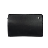 Burberry Black Leather Zip Clutch Pouch