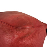 Fendi Red Leather Mamma Baguette Shoulder Bag