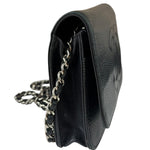 Chanel Black Caviar Flap Wallet On Chain 2013