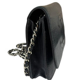 Chanel Black Caviar Flap Wallet On Chain 2013