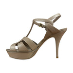 Saint Laurent King Palm Heels Beige