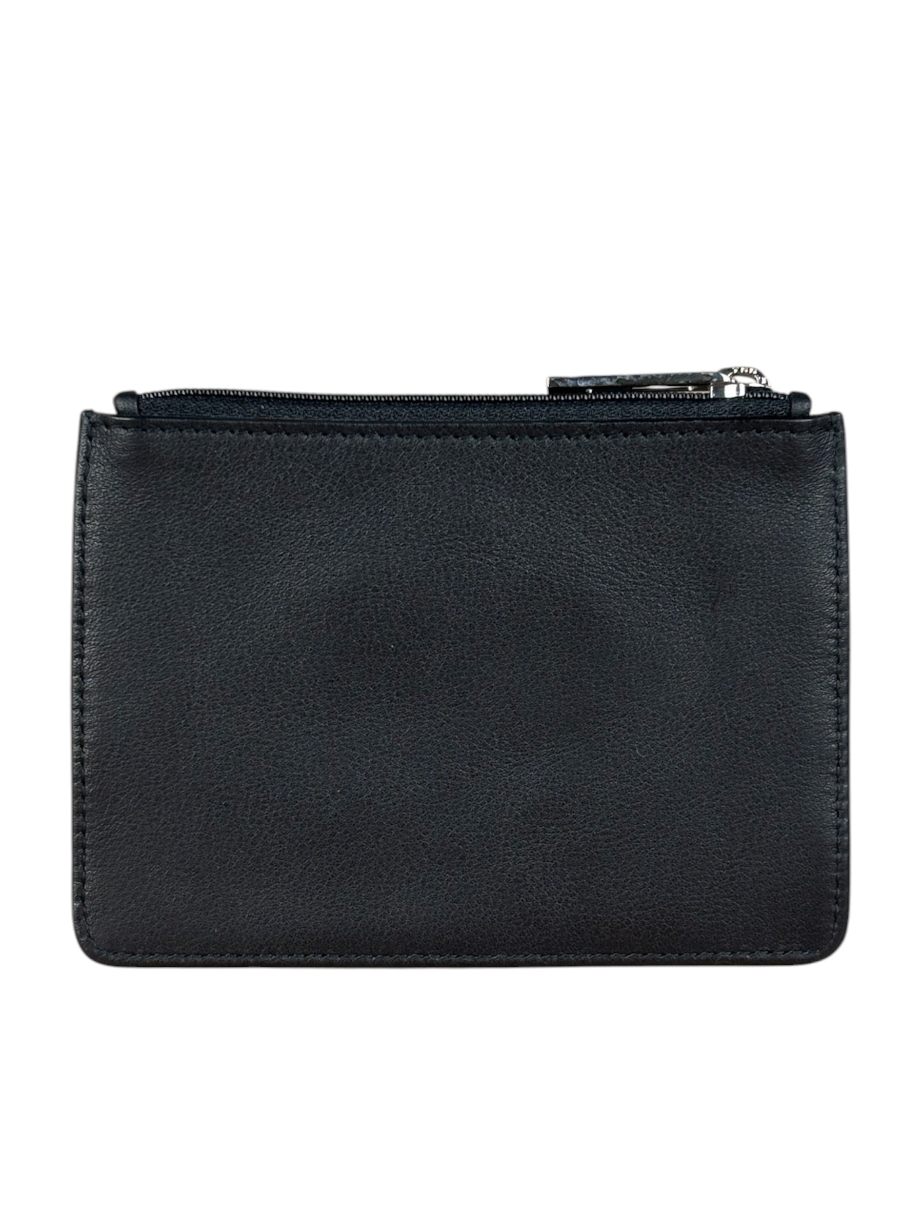 Loewe Black Anagram Suede Coin Cardholder/Pouch