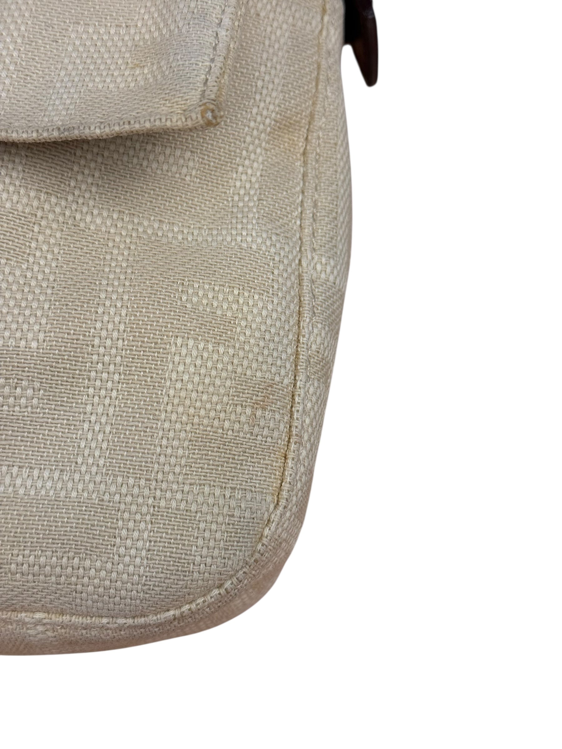 Fendi FF Canvas Baguette