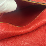 Coach Red Pebbled Mini Charlie Backpack