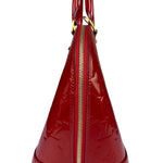 Louis Vuitton Red Vernis Alma MM Handbag