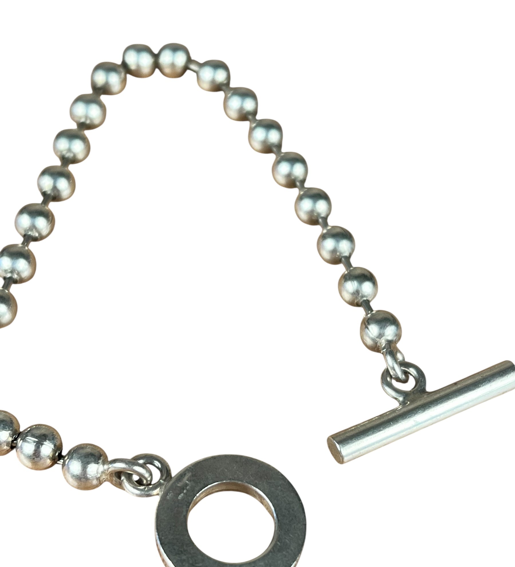 Gucci Vintage Ball Chain Silver Bracelet