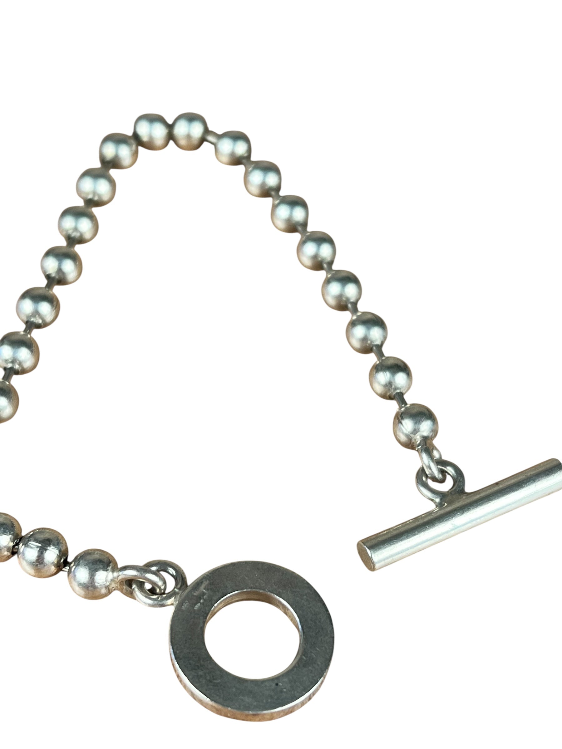 Gucci Vintage Ball Chain Silver Bracelet