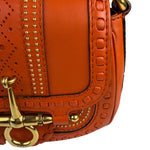 Gucci Orange Leather Snaffle Shoulder Bag