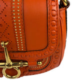 Gucci Orange Leather Snaffle Shoulder Bag