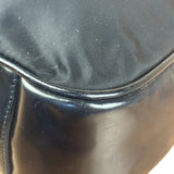 Prada Black Tessuto Nylon Leather Trim Hobo Bag