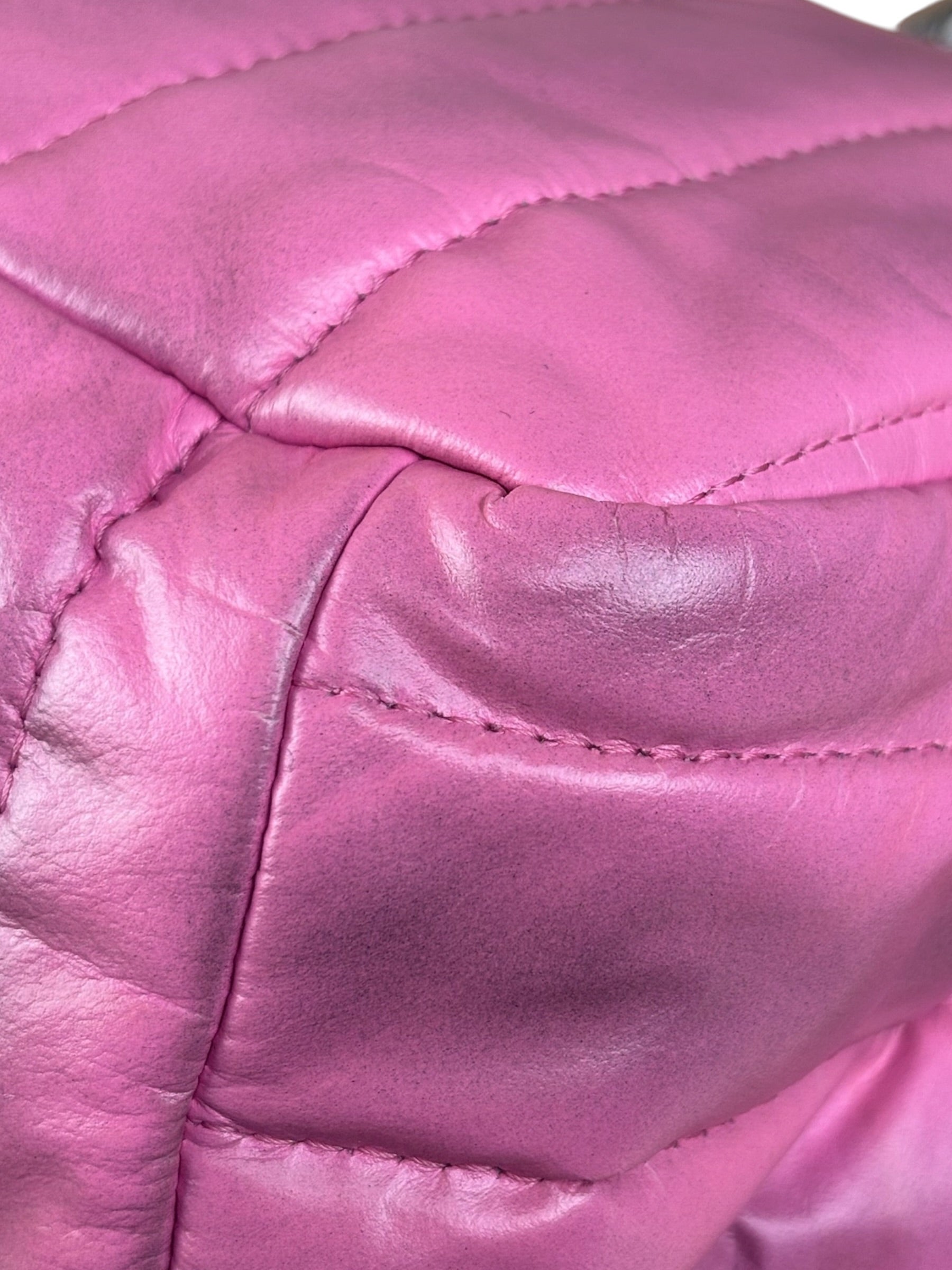 Balenciaga Pink Quilted Leather Chain Shoulder Bag