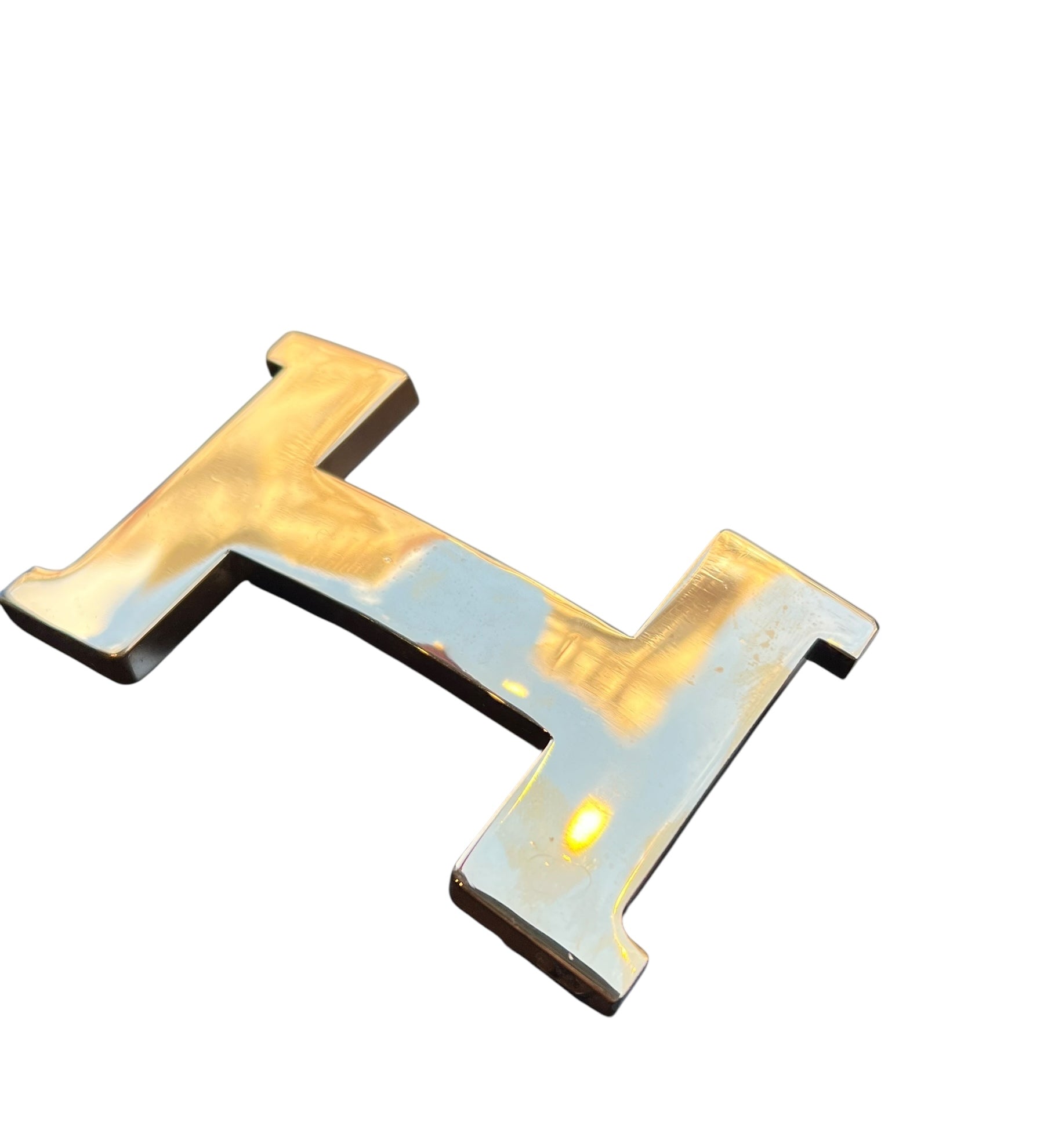 Hermes H Constance Polished Belt Buckle Gold