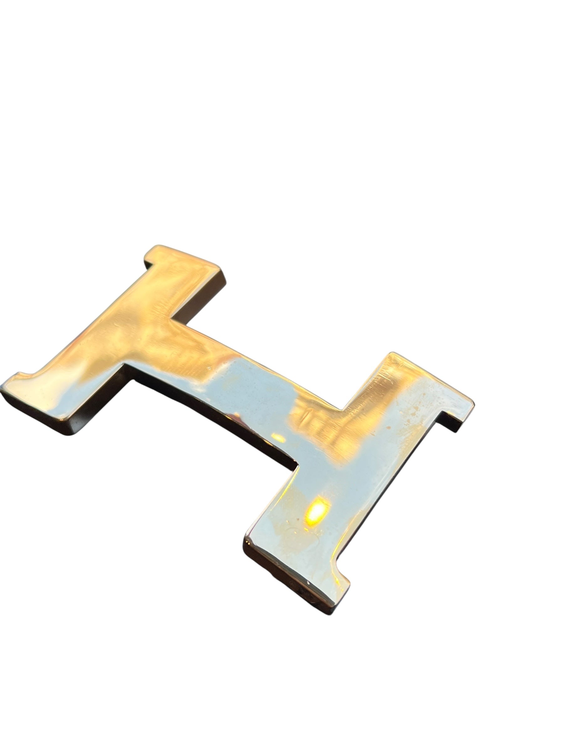 Hermes H Constance Polished Belt Buckle Gold