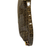 Fendi Brown Vinyl Zucca Baguette