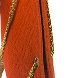 Chanel Vintage Red Quilted Tweed Shoulder Bag 1994
