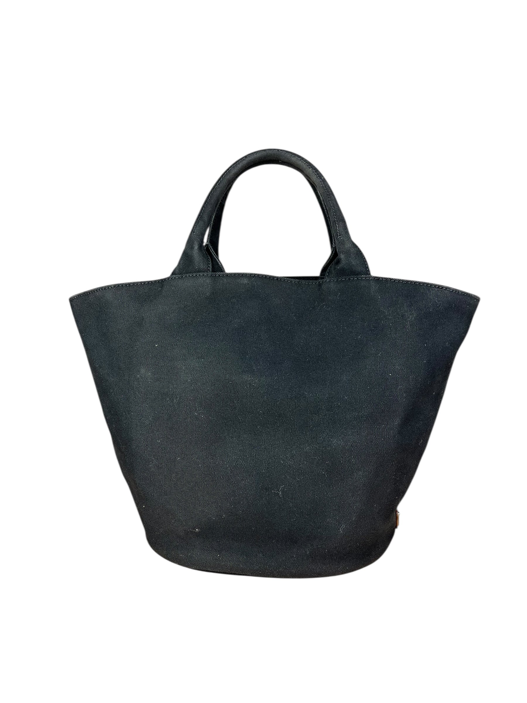 Prada Black Canapa 2Way Handbag