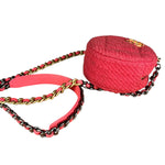 Chanel 19 Round Pink Tweed Chain Shoulder Bag