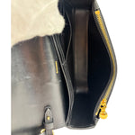 Burberry Black Leather Trim House Hampshire Crossbody