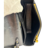 Burberry Black Leather Trim House Hampshire Crossbody
