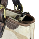 Coach Vintage Braided Strap Canvas Shoulder Bag