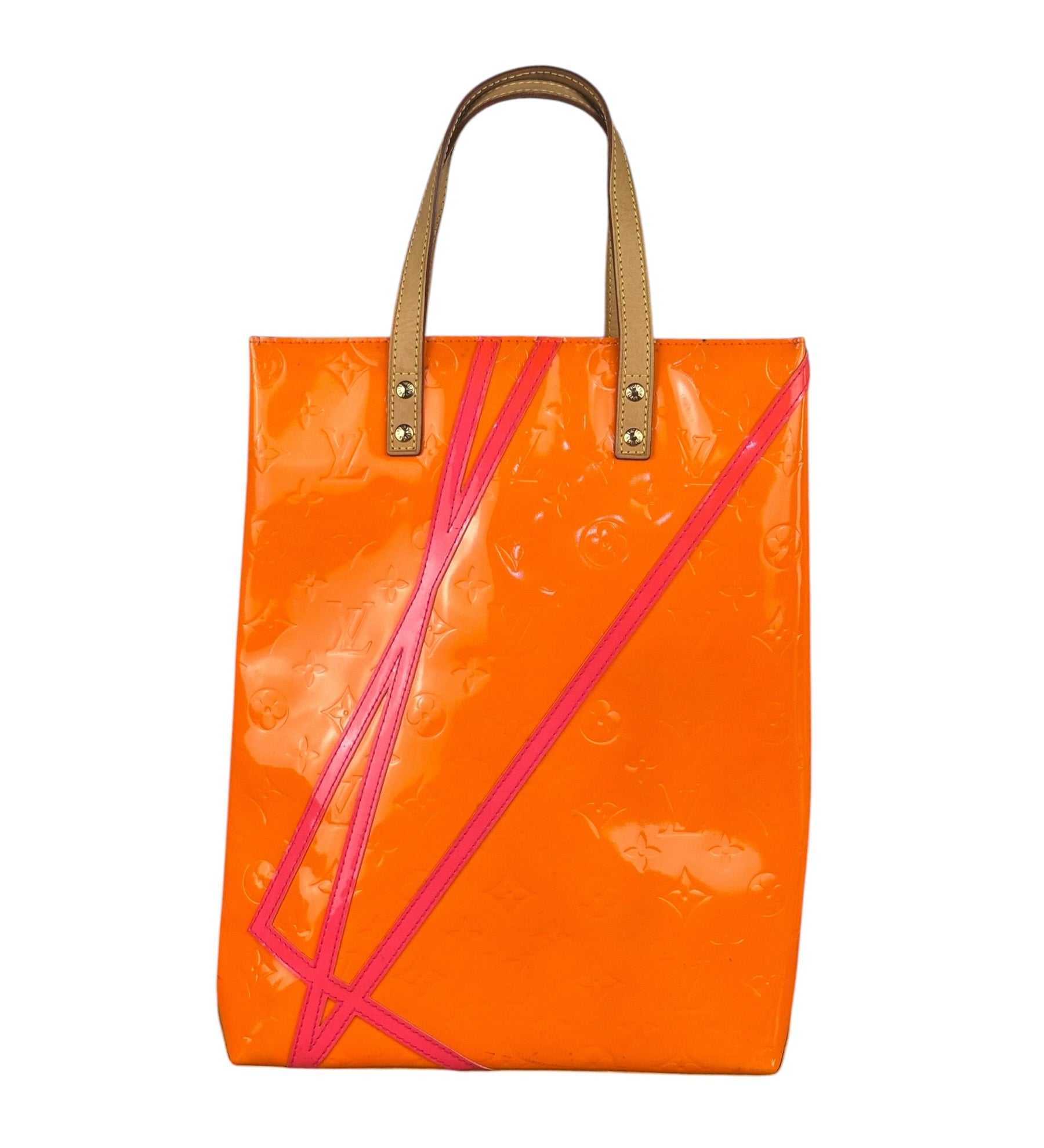 Louis Vuitton x Robert Wilson Monogram Fluo Vernis Reade Tote Bag MM