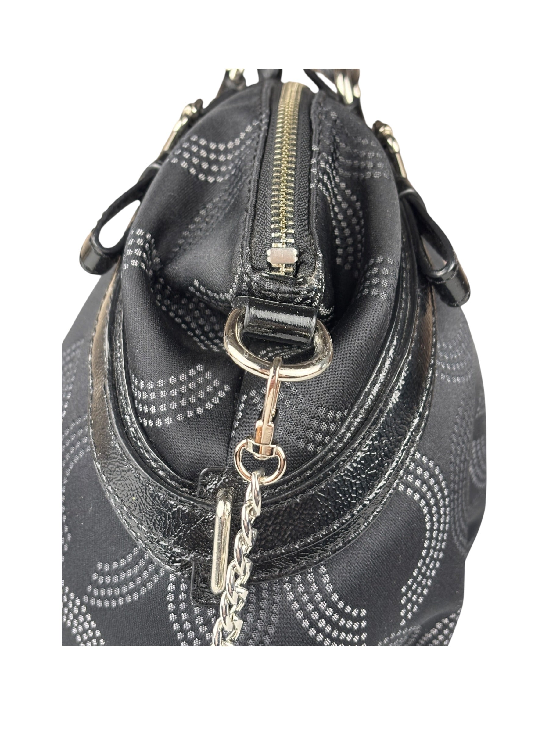 Coach Vinatge Madison Dotted Op Art Sophia Satchel Two-Way Bag