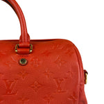Louis Vuitton Orange Monogram Empreinte Speedy Bandouliere 30