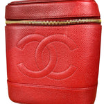 Chanel Red Caviar Vanity Cosmetic Case
