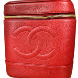 Chanel Red Caviar Vanity Cosmetic Case