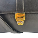 Gucci Black Leather Flap Bag