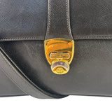 Gucci Black Leather Flap Bag