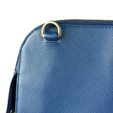Prada Blue Saffiano Leather 2Way Briefcase Bag