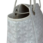 Goyard White Goyardine Sac Rouette PM Shoulder Tote