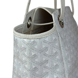 Goyard White Goyardine Sac Rouette PM Shoulder Tote