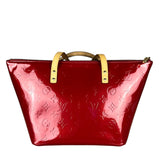 Louis Vuitton Red Monogram Vernis Bellevue Handbag