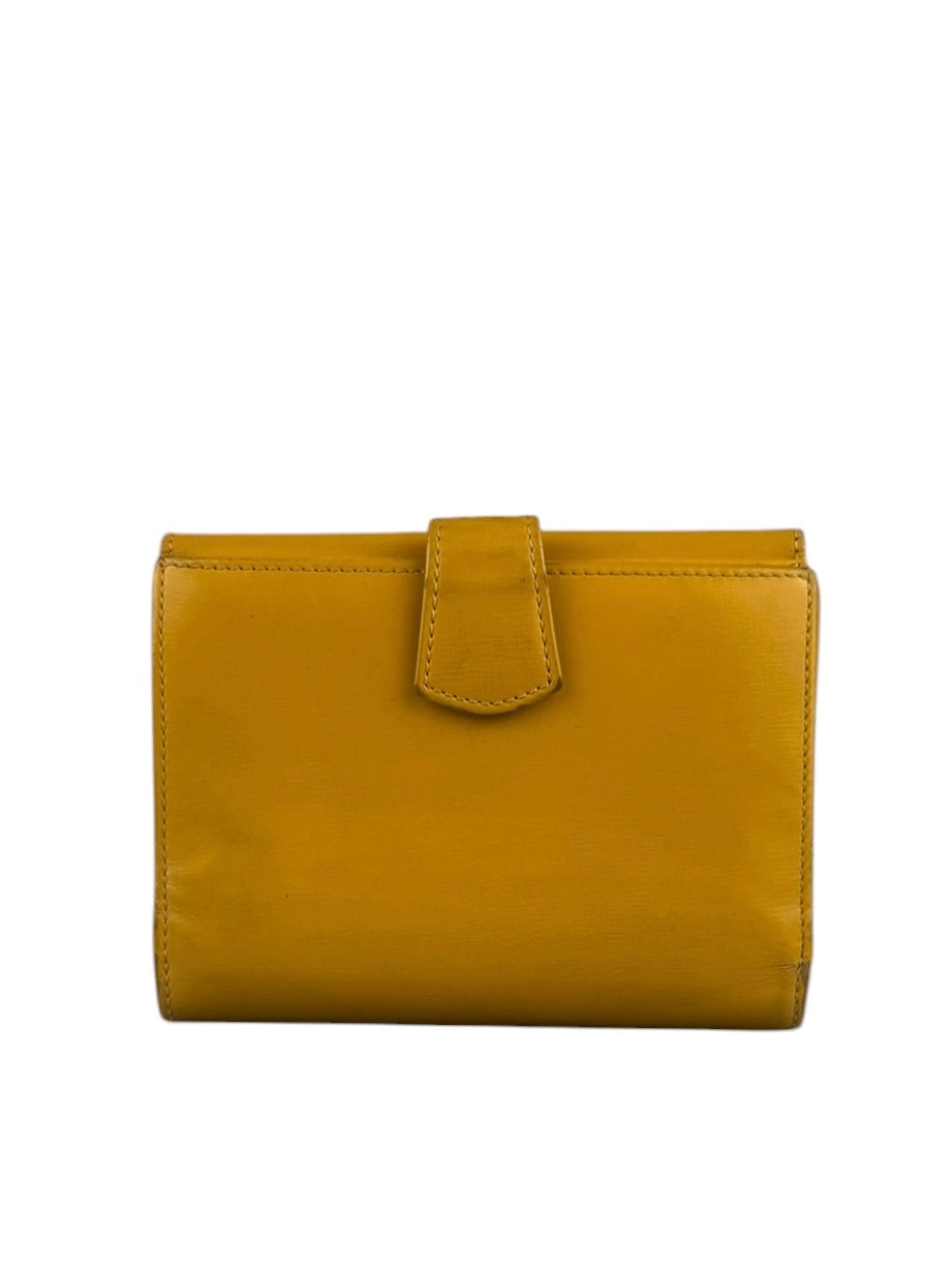Loewe Vintage Yellow Leather Bifold Wallet