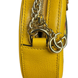 Gucci Ophidia Yellow GG Flora Round Shoulder Bag