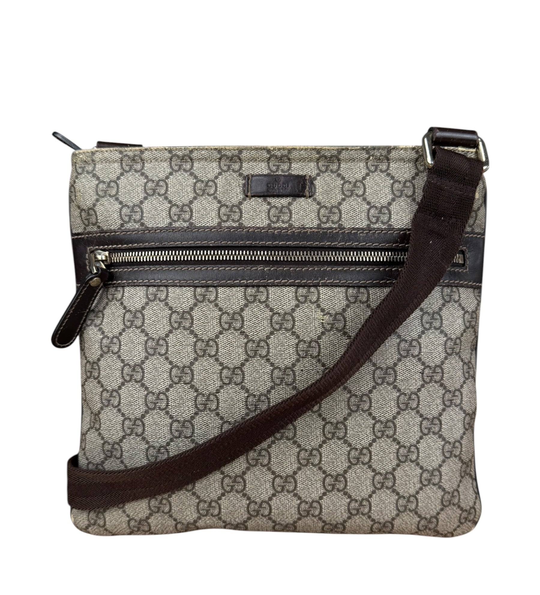 Gucci GG Coated Canvas Web Crossbody Bag