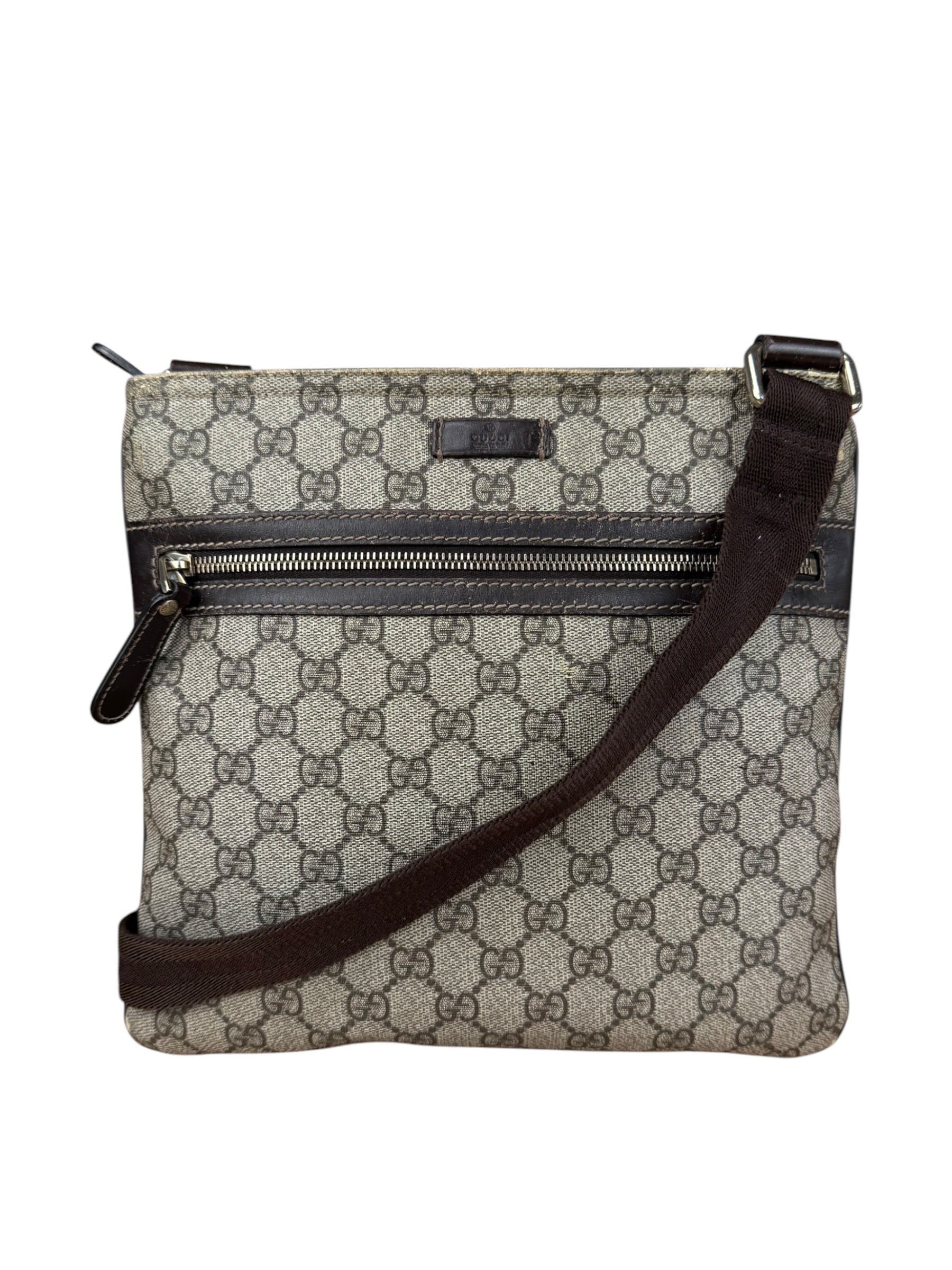 Gucci GG Coated Canvas Web Crossbody Bag