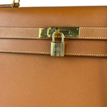 Hermes Kelly 32 Sellier Epsom Gold Handbag 1995