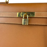 Hermes Kelly 32 Sellier Epsom Gold Handbag 1995